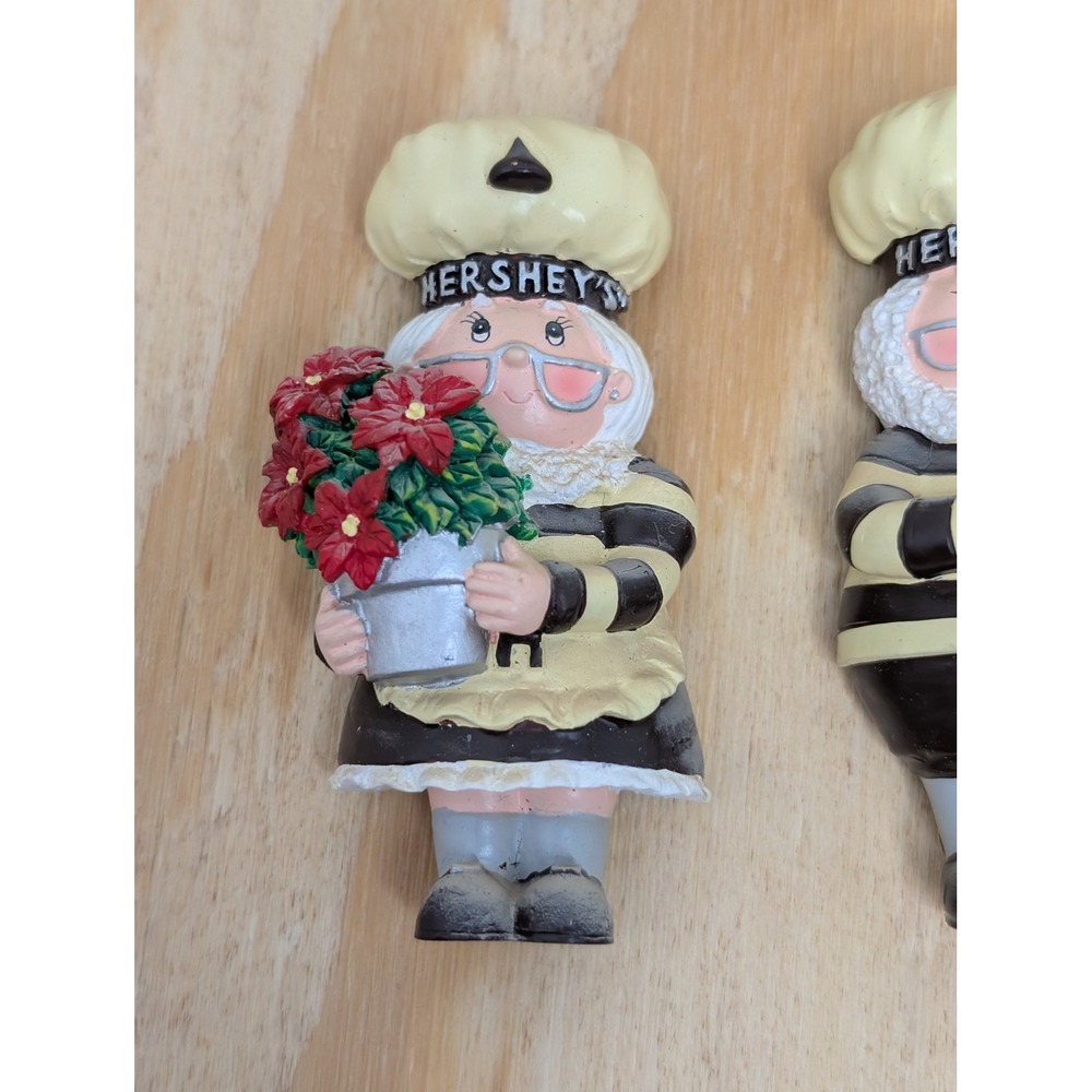 Vintage Hersheys Baker Bell and Magnets Set J.H. Schuler Christmas Kitchen Decor - Picture 8 of 8